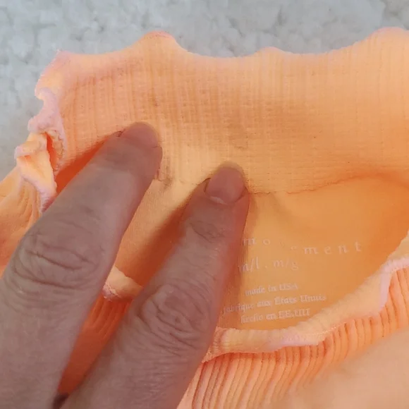 41. *view pics* Free People Good Karma Hi-Neck Layer Top Morning Sun - Picture 9 of 17